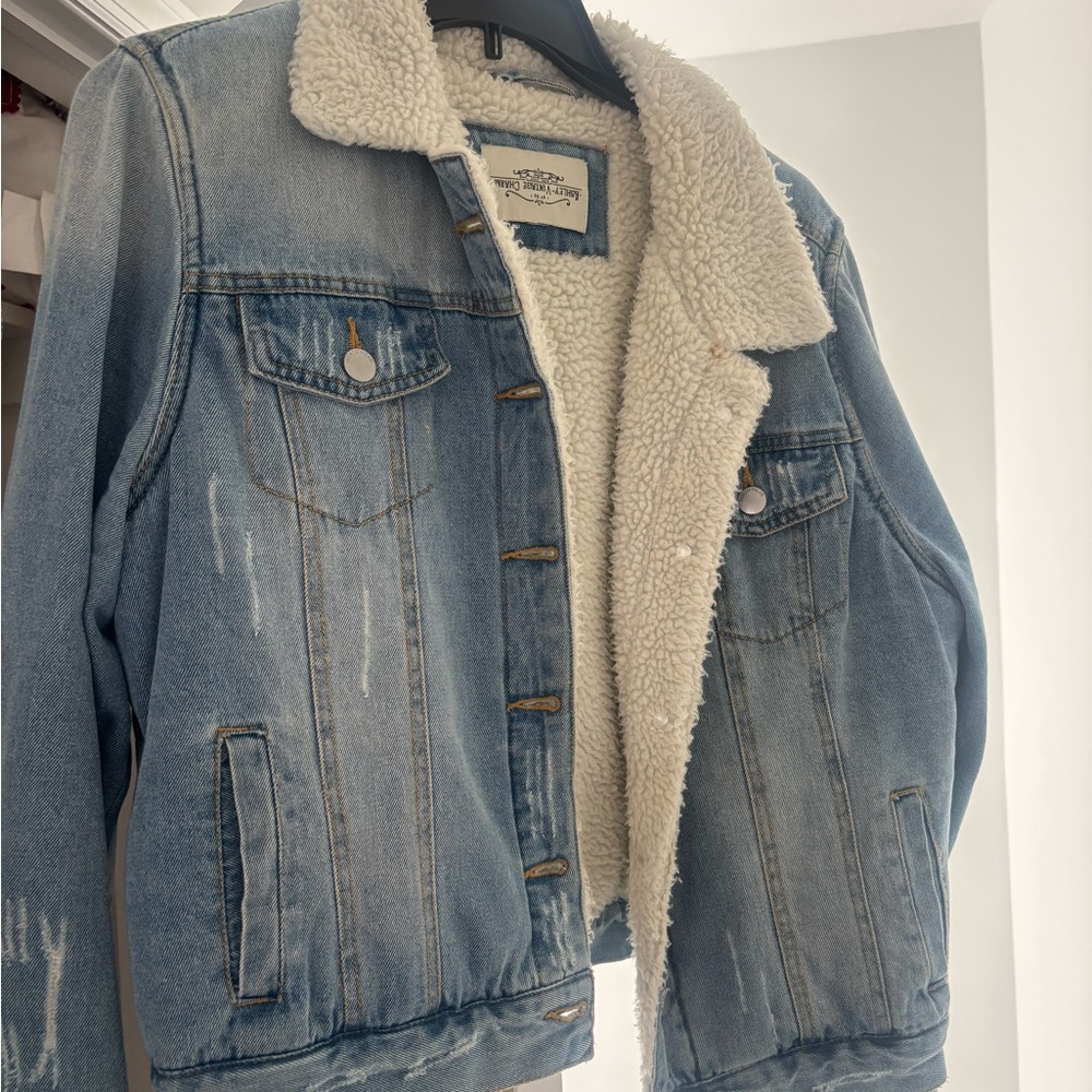Sherpa Lined Denim Jacket